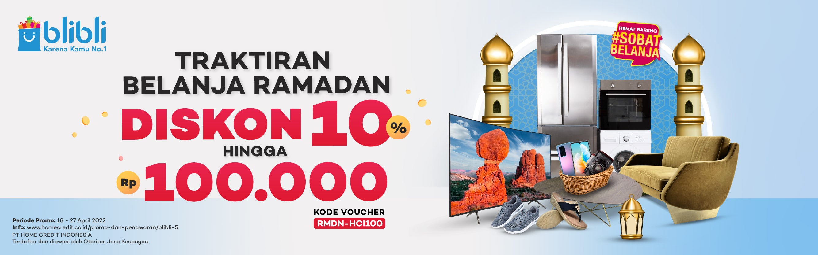 Belanja Ramadan Di Blibli Diskon 10% Hingga Rp100.000 - Home Credit